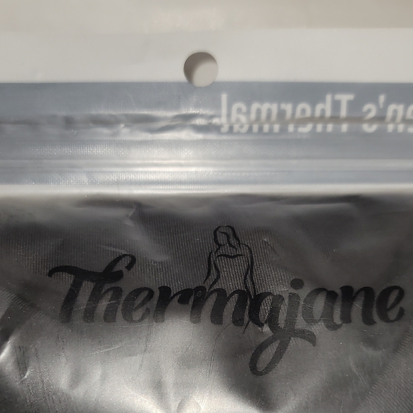 Black Pajama Set Cozy Thermal Sleepwear - Picture 2 of 7